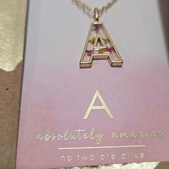 Initial A Necklace - Picture 4 of 4